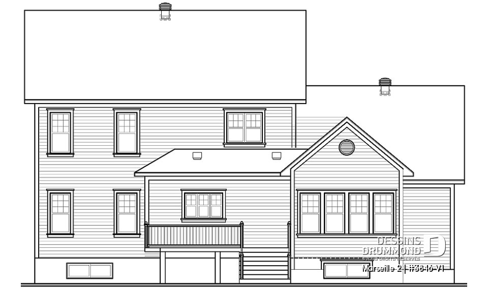Élévation arrière - Marseille 2