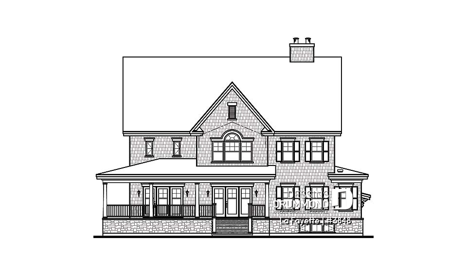 Élévation arrière - La Fayette