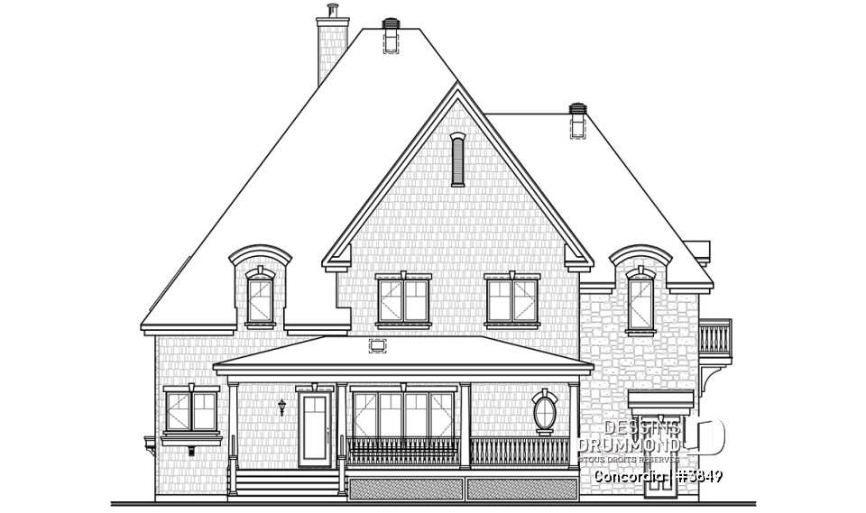 Élévation arrière - Concordia