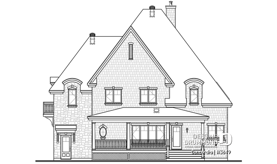 Élévation arrière - Concordia