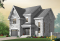 Vue avant - MODÈLE DE BASE - Plan de maison chic avec 3 chambres avec plafond 15' au salon et garage - Lorène