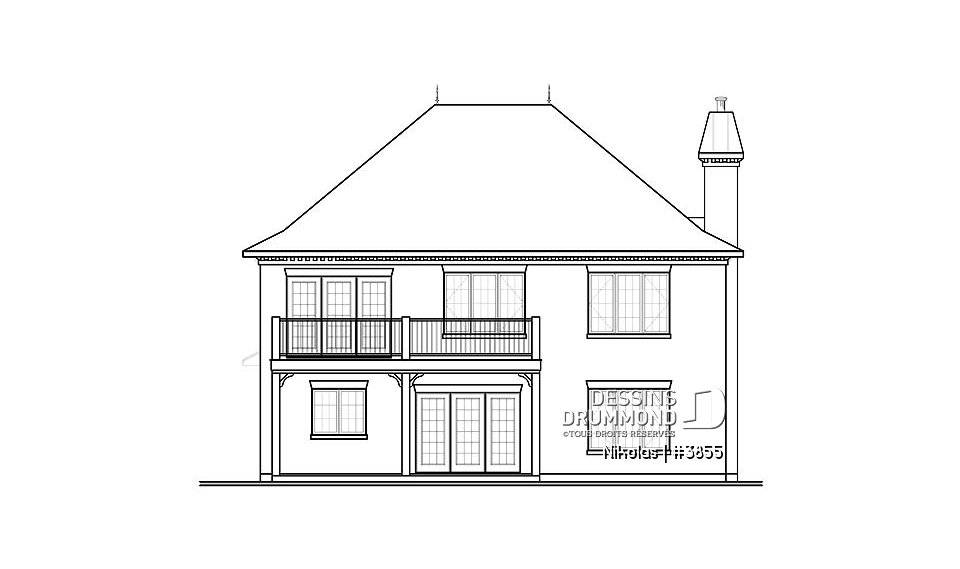 Élévation arrière - Nikolas