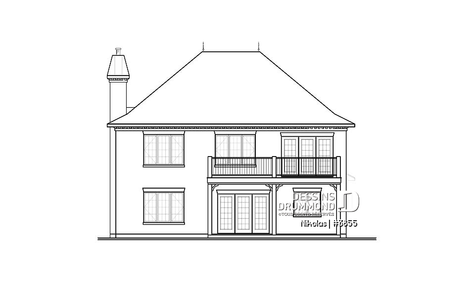 Élévation arrière - Nikolas