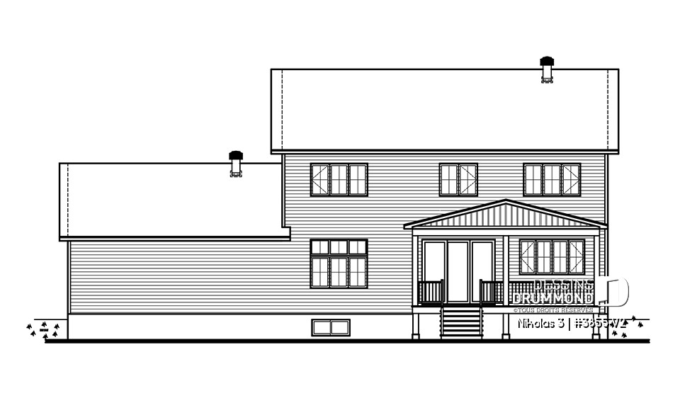 Élévation arrière - Nikolas 3