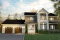 Vue avant - MODÈLE DE BASE - Plan 2 étages de 4 chambres avec garage double, bureau, garde-manger, vestiaire et suite des maîtres - Nikolas 3