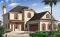 Vue avant - MODÈLE DE BASE - Plan de maison 4 chambres, garage double, chambre des parents avec balcon privé, bureau à domicile - Nikolas