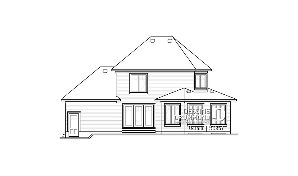 Élévation arrière - Darmin