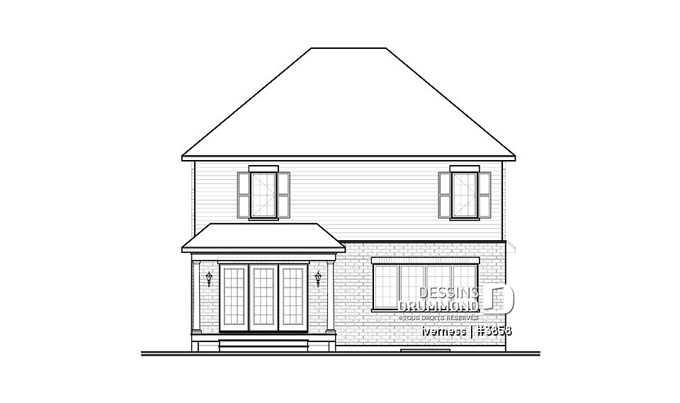 Élévation arrière - Iverness