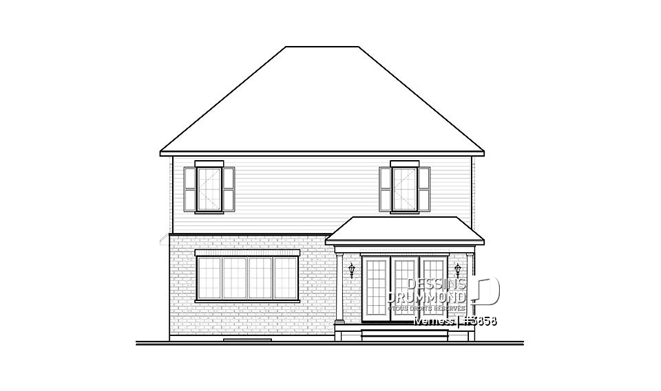 Élévation arrière - Iverness