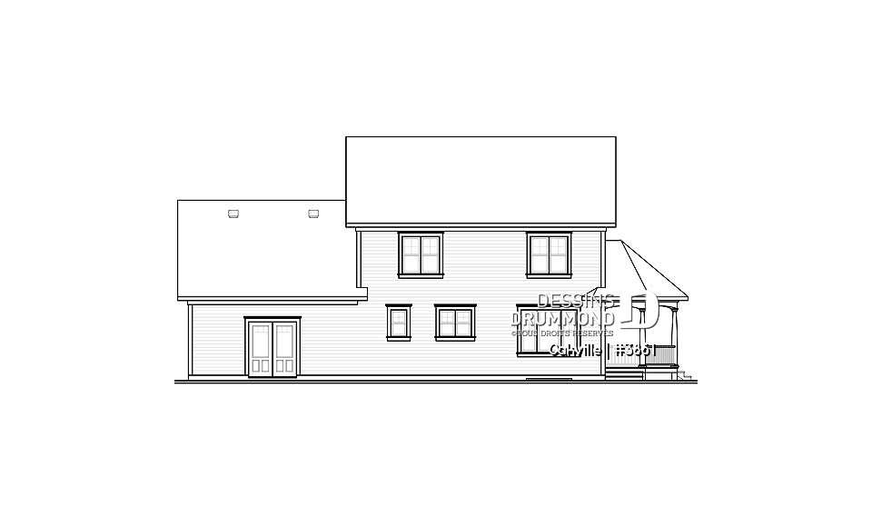 Élévation arrière - Oakville