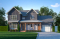 Vue avant - MODÈLE DE BASE - Plan de maison Farmhouse à étage, 3 chambres + bureau, garage simple, grande cuisine avec garde-manger - Oakville 2