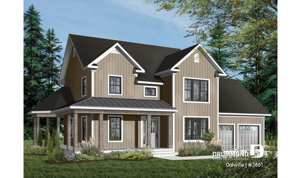 Version couleur no. 3 - Vue avant - Oakville