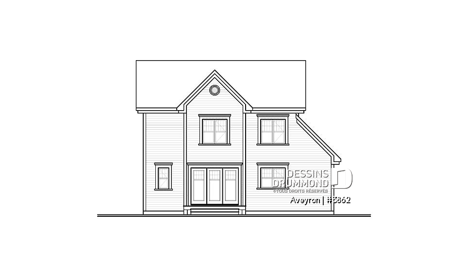 Élévation arrière - Aveyron