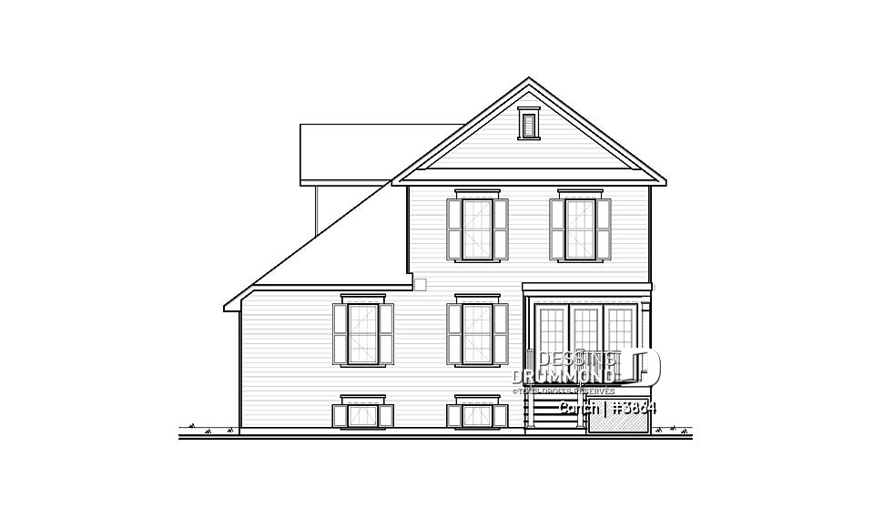 Élévation arrière - Conch