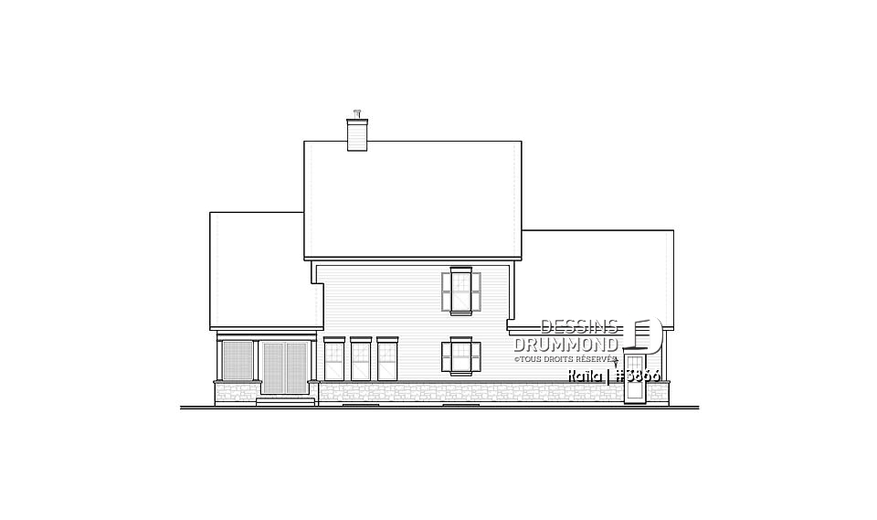 Élévation arrière - Kaïla