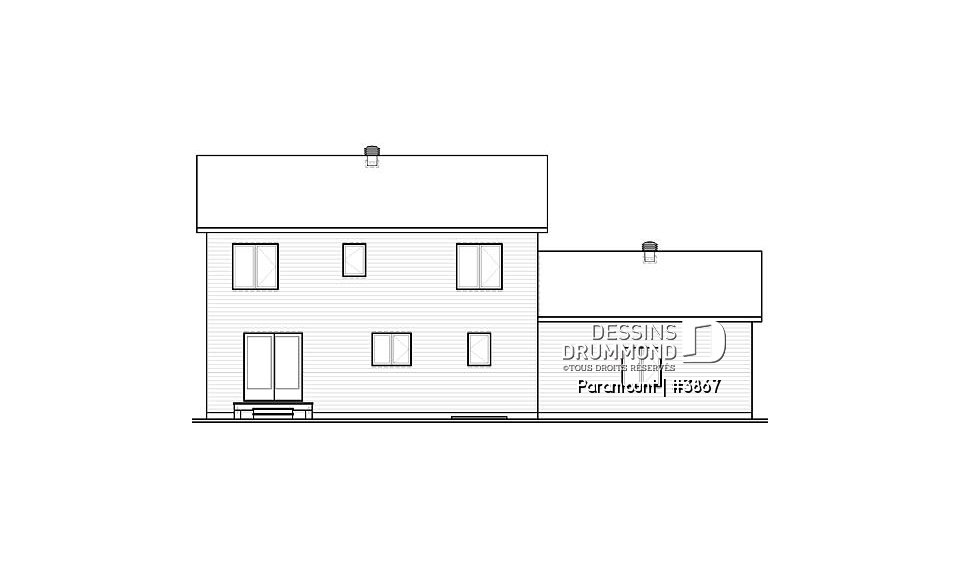 Élévation arrière - Paramount