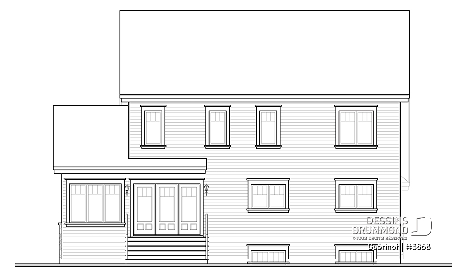 Élévation arrière - Guérinot