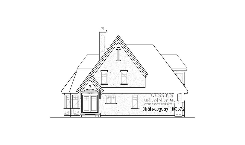 Élévation arrière - Châteauguay