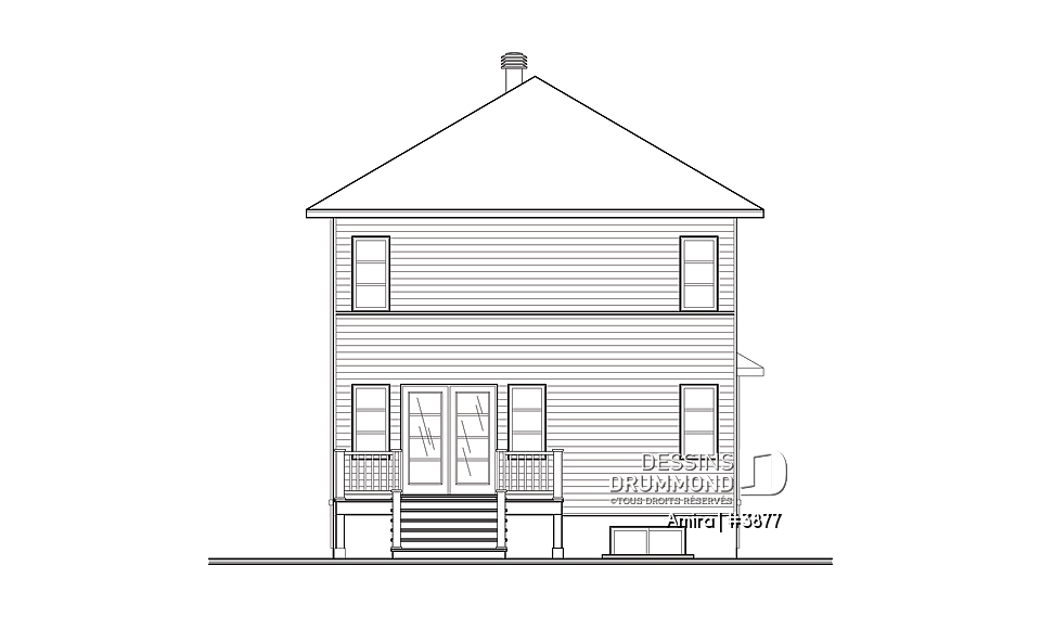 Élévation arrière - Amira