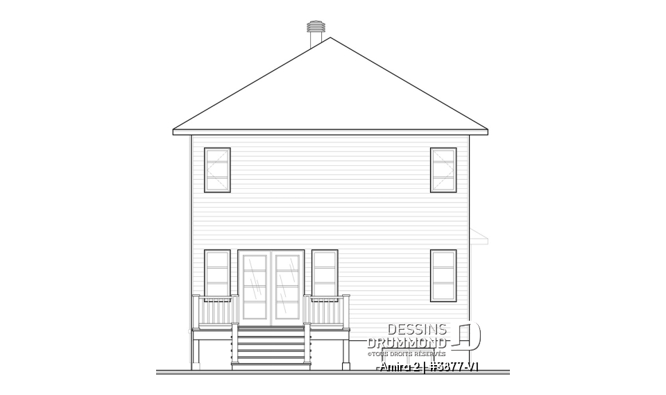 Élévation arrière - Amira 2