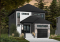 Version couleur no. 2 - Vue avant - Plan maison moderne avec garage, 3 chambres, grande chambre des parents, buanderie à l'étage - Amira 2
