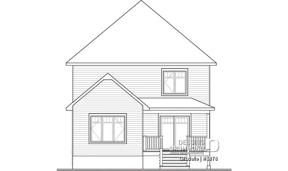 Élévation arrière - Citadelle