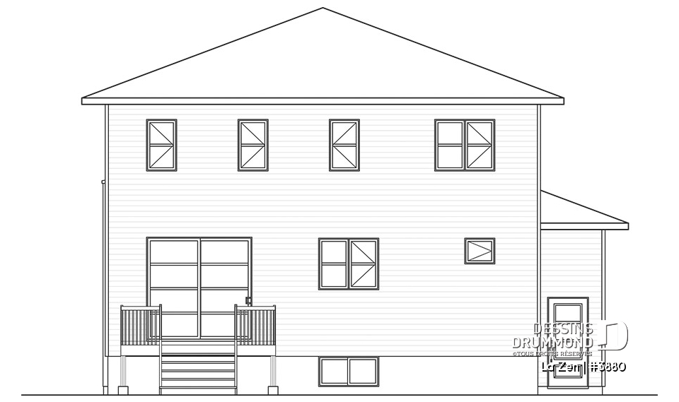 Élévation arrière - La Zen