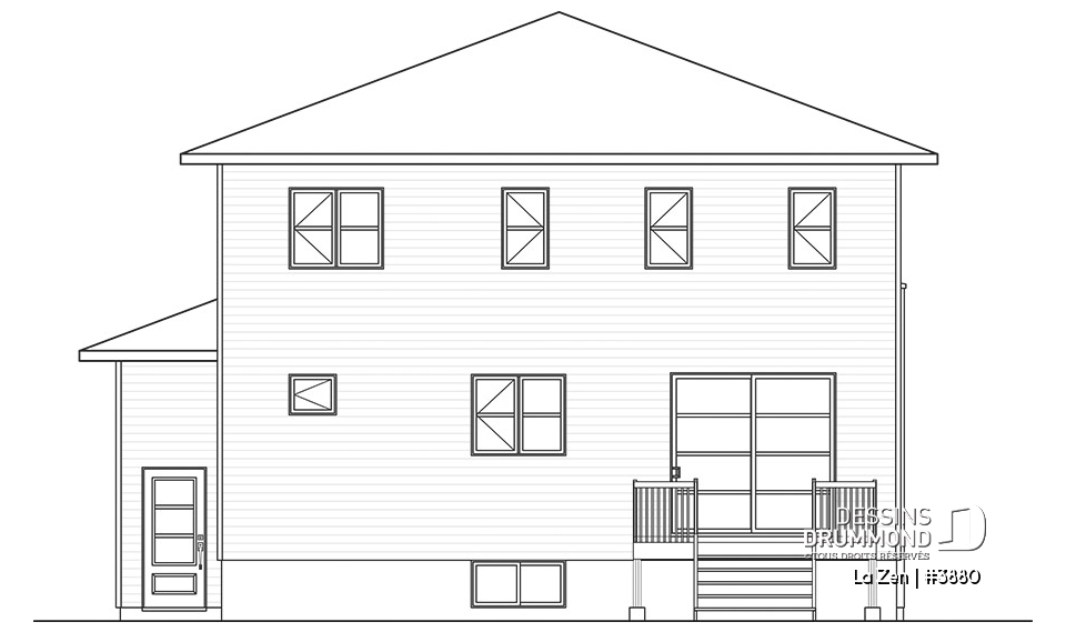 Élévation arrière - La Zen