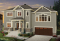 Vue avant - MODÈLE DE BASE - Plan de maison pour famille, 3 à 4 chambres, garage double, grand îlot à la cuisine, foyer - Berkshire