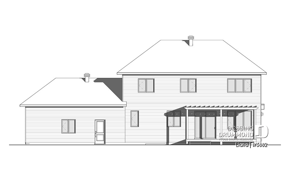 Élévation arrière - Liana