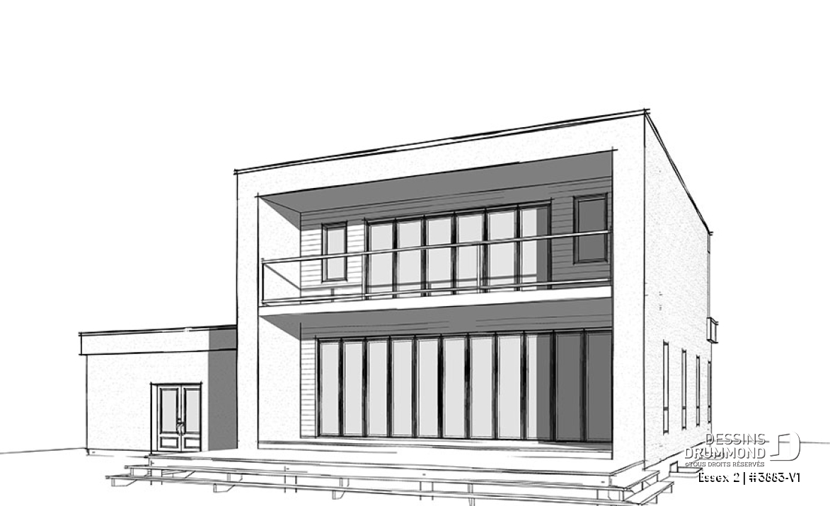 Vue arrière - MODÈLE DE BASE - Essex 2