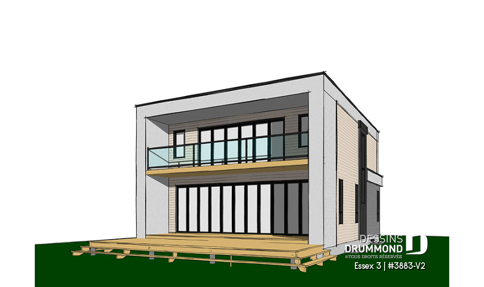 Vue arrière - MODÈLE DE BASE - Essex 3