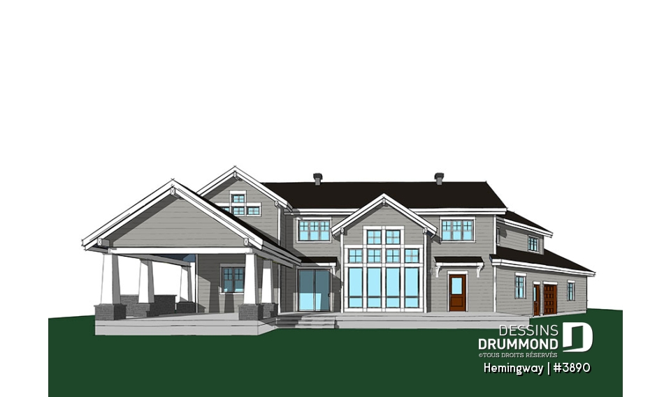 Élévation arrière - Hemingway