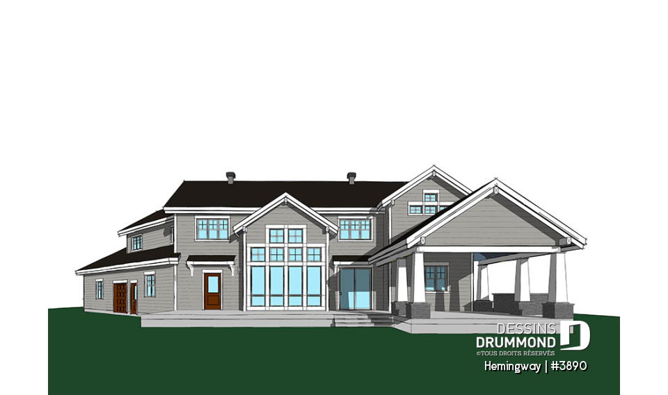 Élévation arrière - Hemingway