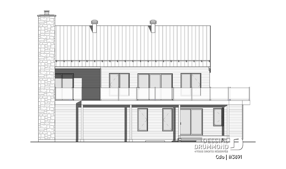 Élévation arrière - Oslo