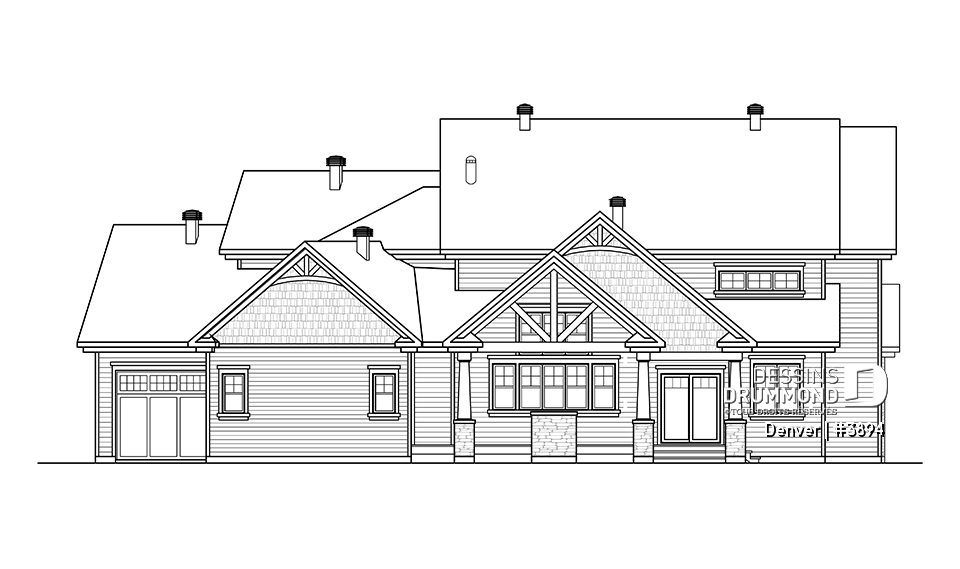 Élévation arrière - Denver