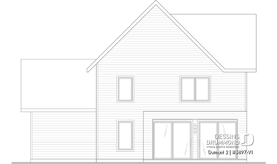 Élévation arrière - Dumont 2