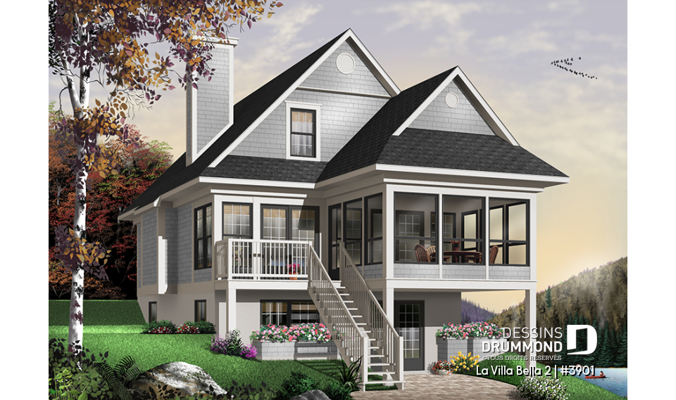 Version couleur no. 4 - Vue arrière - La Villa Bella 2