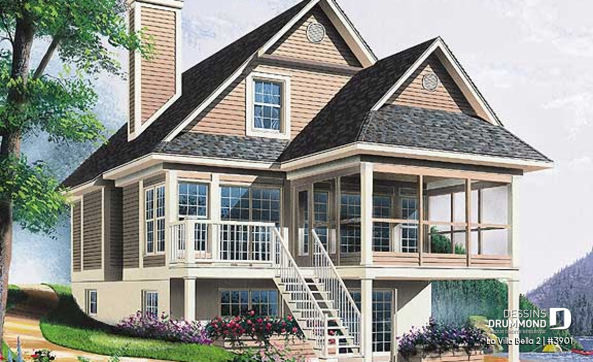 Vue arrière – Modèle ORIGINAL - La Villa Bella 2