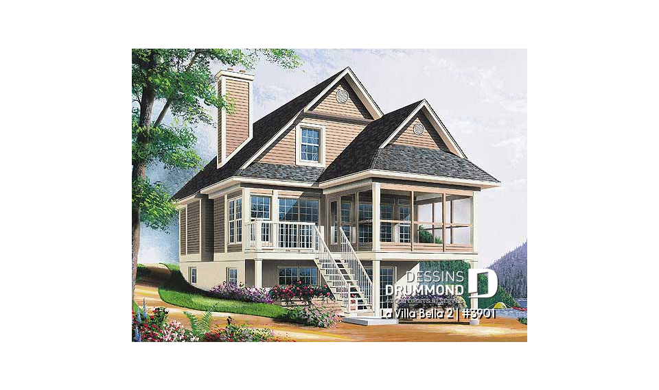 Vue arrière – Modèle ORIGINAL - La Villa Bella 2