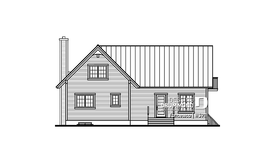 Élévation arrière - Fancessca