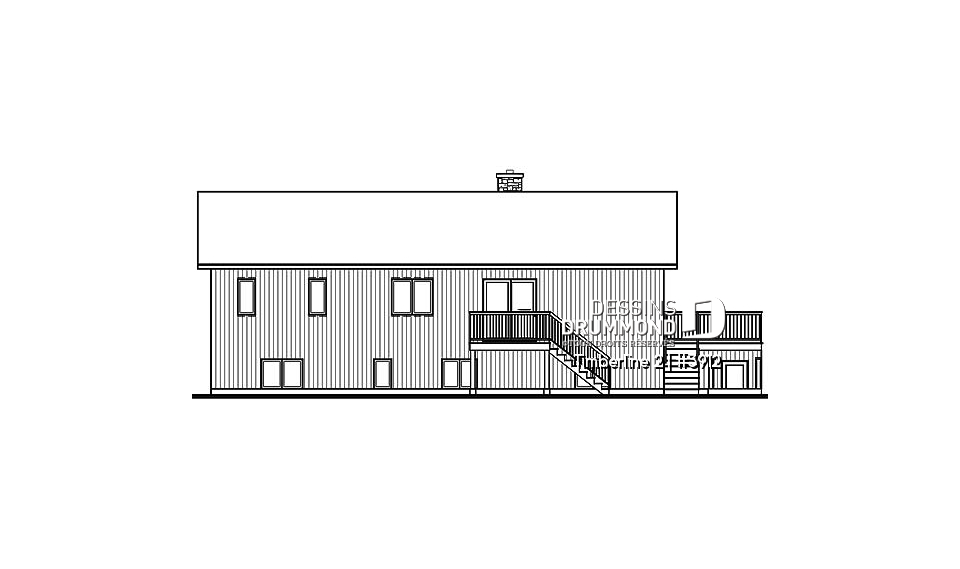 Élévation arrière - Timberline 2