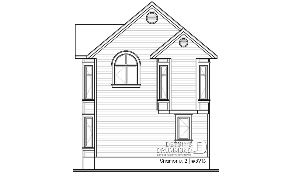 Élévation arrière - Chamonix 2