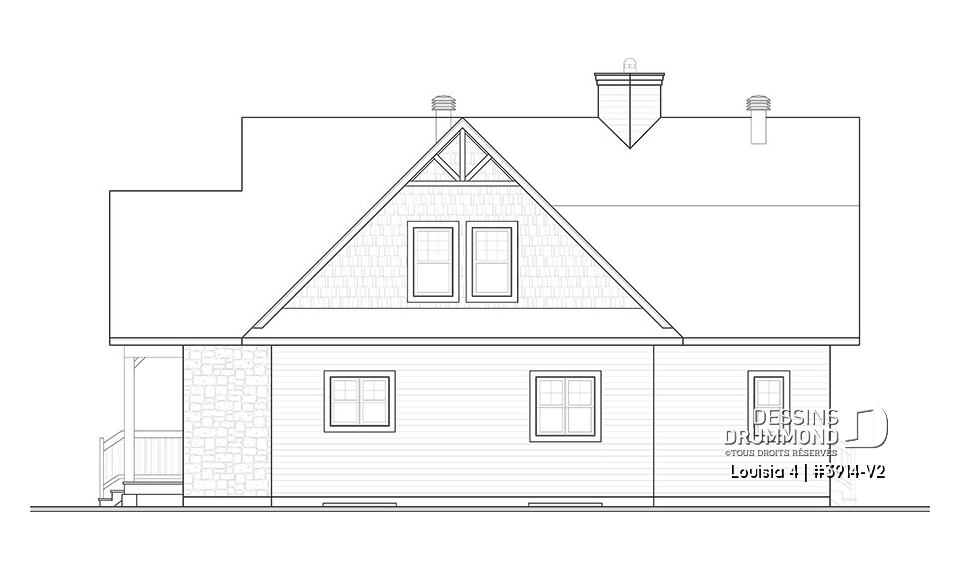 Élévation avant - Louisia 4