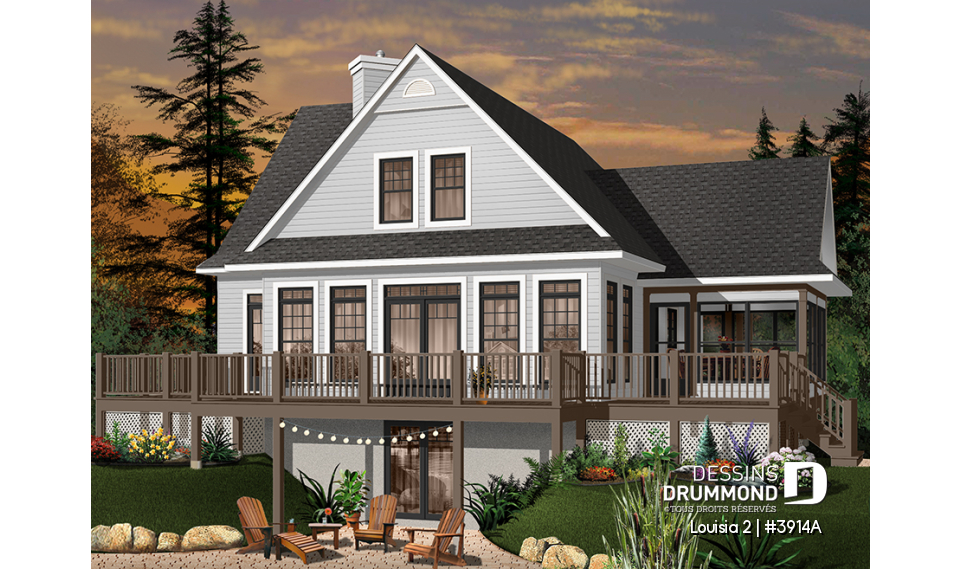 Version couleur no. 3 - Vue arrière - Louisia 2