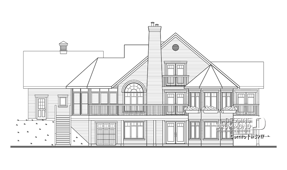 Élévation arrière - Cerrito