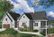 Vue avant - MODÈLE DE BASE - Plan de maison champêtre style chalet, garage double, 3 à 4 chambres, suite pour invités au-dessus du garage - Montcalm