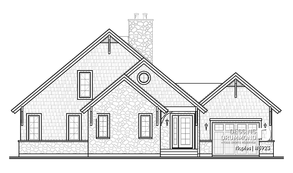 Élévation avant - Naples