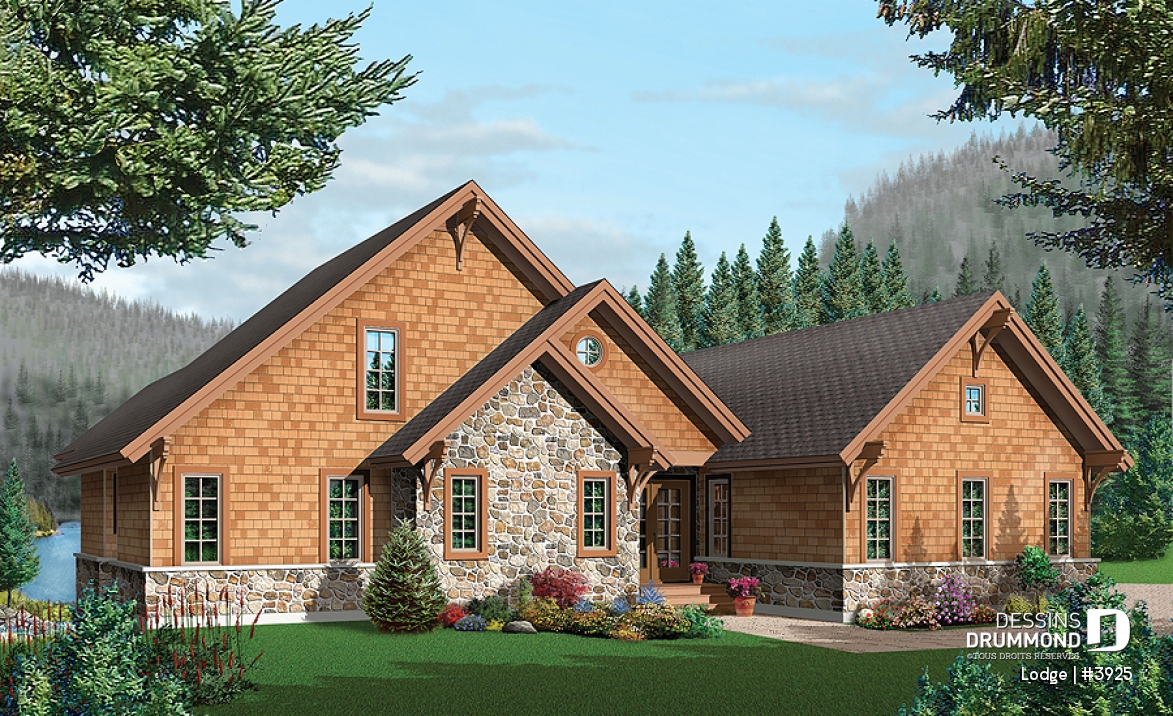 Vue avant - MODÈLE DE BASE - Lodge
