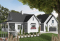 Vue avant - MODÈLE DE BASE - Plan de chalet, 3 chambres, 3.5 salles de bain, suite pour invités au-dessus du garage double - Carnéade